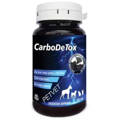 Aktivni ugalj za pse i mačke - CarboDeTox